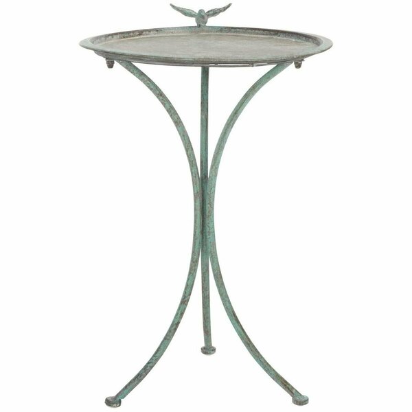 Safavieh 20.5 x 18.5 x 28.7 in. Kensi Bird Bath, Antique & Dark Green PAT5025D